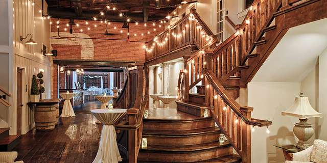 Lighted Staircase - 1620 Winery - Plymouth, MA