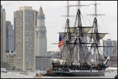 USS Constitution at the Charlestown Navy Yard near Boston Massachusetts