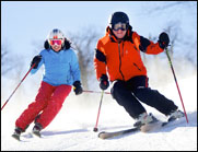 Skiing at Wachusett Mountain in Massachusetts