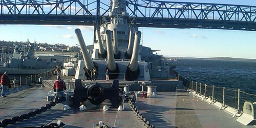 USS Massachusetts Bow 500x250 - Battleship Cove - Fall River, MA