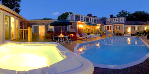 Evening Pool 500x250 - Lamb & Lion Inn - Barnstable, MA