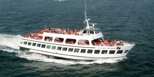 Aerial Boat - Island Queen - Falmouth, MA