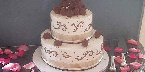 Truffle Wedding Cake 500x250 - Harbor Light Inn - Marblehead, MA