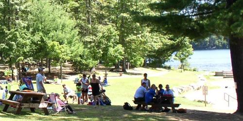 Picnic Area at the Beach - Ashland State Park - Ashland, MA - Photo Credit Mass. State Parks