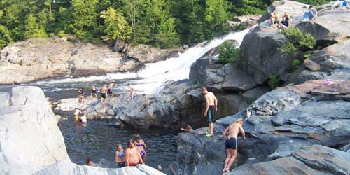 Swimming Hole at Shelburne Falls, MA - Fresh Water Beaches in Massachusetts