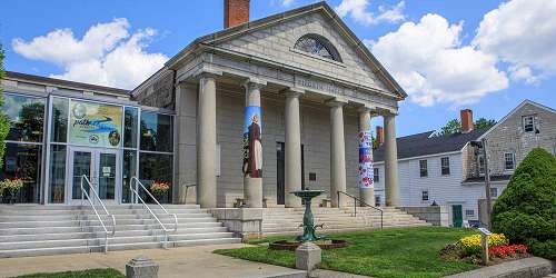 Spring Entrance View - Pilgrim Hall Museum - Plymouth, MA