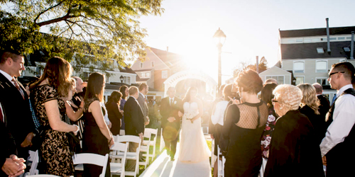 Outdoor Wedding - Salem Waterfront Hotel - Salem, MA