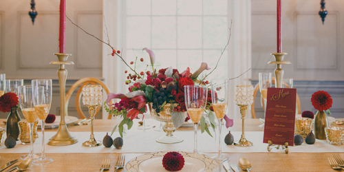 Wedding Reception Table - Inn at Hastings Park - Lexington, MA