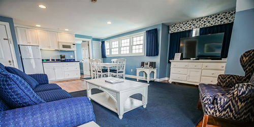 Suite Living Room - Beachside Village Resort - Falmouth, MA