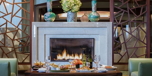 Dinner by the Fireplace - Seaport Hotel Boston - Boston, MA