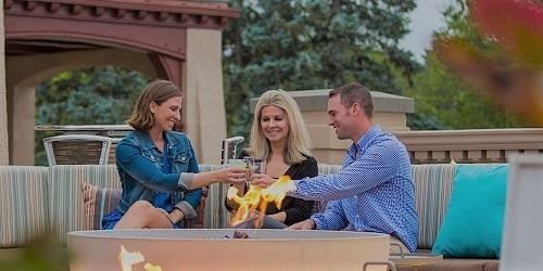 Outdoor Dining Firepit - Ocean Edge Resort & Golf Club - Brewster, MA