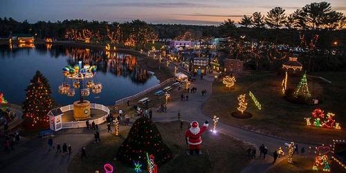 Holidays Aerial View - Edaville Family Theme Park - Carver, MA
