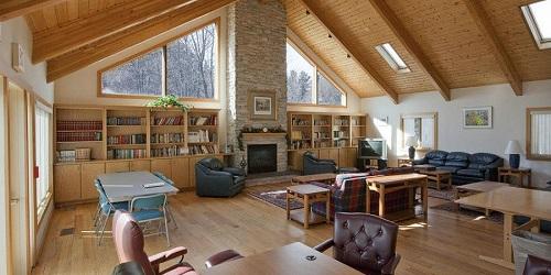 Library Winter View - Ponds at Foxhollow - Lenox, MA