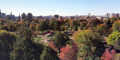 Common Aerial with Skyline View - Boston Common - Boston, MA - Photo Credit City of Boston