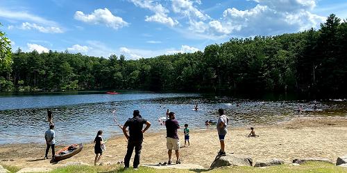 Swimming at the Beach - Ashland State Park - Ashland, MA