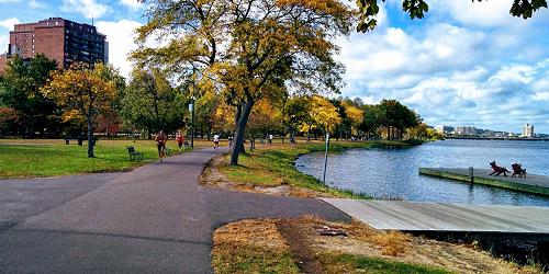 Charles River Bike Path at Charles River Reservation - Boston, MA