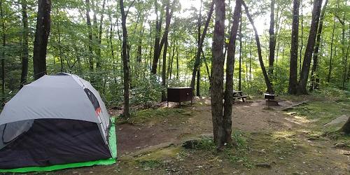 Campsite - Beartown State Forest - Monterey, MA - Photo Credit Brooks Payne