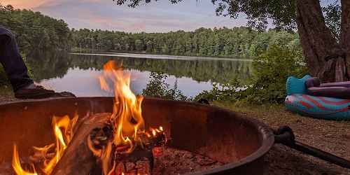 Camping by the Lake - Wells State Park - Sturbridge, MA - Photo Credit Melissa Williams