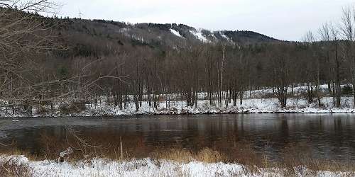 Winter View - Kenneth Dubuque Memorial State Forest - Hawley, MA - Credit Luke Gariepy