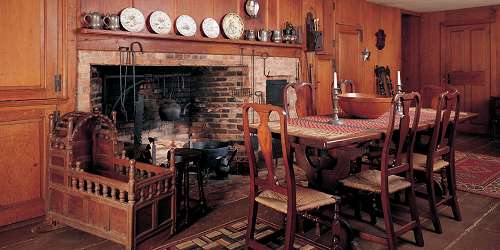 Kitchen Area at Winslow Crocker House - Yarmouth Port, MA