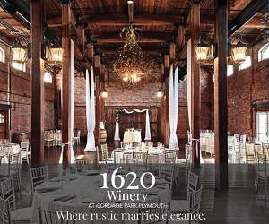 1620 Winery at Cordage Park - Plymouth, MA - Where Rustic Marries Elegance. Click here to plan your wedding or event.