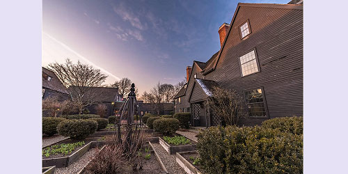 Garden Path Sunset - House of the Seven Gables - Salem, MA