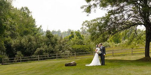 Bride & Groom Outdoors - Publick House Historic Inn - Sturbridge, MA